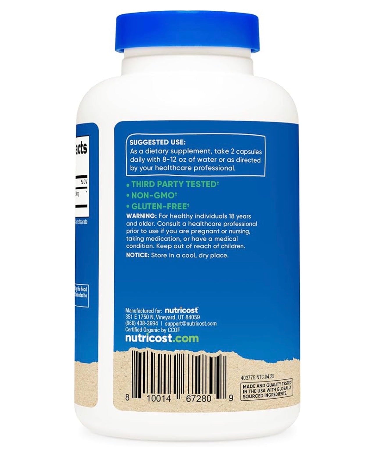 Nutricost Noni 500mg | Supports Your Immune System & Overall Well-Being | 240 Capsules; Exp 08/2027