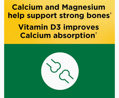 Nature Made Calcium Magnesium Zinc with Vitamin D3 | Helps Support Strong Bones | 300 Tablets, Exp 12/2026
