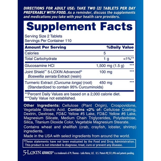 Osteo Bi-Flex Triple Strength, Glucosamine Chondroitin MSM Complex with Turmeric | For Joint Health & Arthritis Support |  220 Coated Tablets; Exp 07/2028
