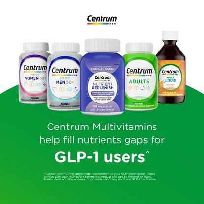 Centrum Silver Adults 50+ | Multivitamin/Multimineral Supplement For Adults over 50 Years | With Lutein, Vitamin C, D & E |  125 Tablets; Exp 06/2027