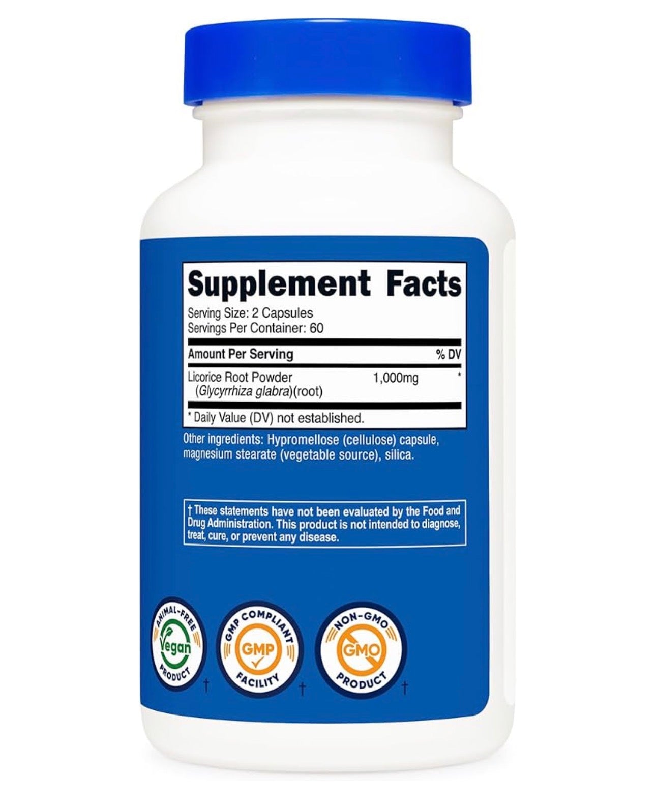Nutricost Licorice Root 500mg | Supports the Liver & Respiratory System | Help Cleanse the Colon | 120 Capsules; Exp 08/2027