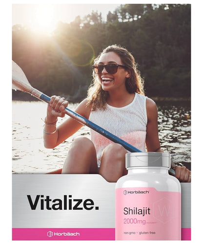Hoorbach Shilajit 2000mg | Naturally-Occuring Fulvic Acid | 100 Capsules; Exp 09/2027