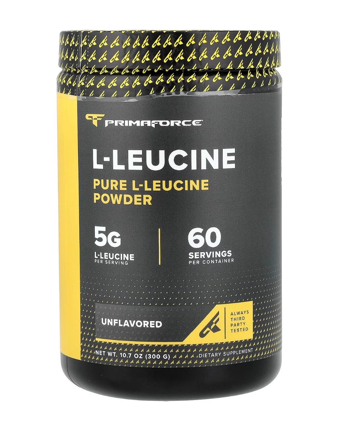 Primaforce Pure L-Leucine Powder | 5g per Serving | Increases Muscle Growth & Lean Body Mass | 10.7oz/300g; Exp 10/2028