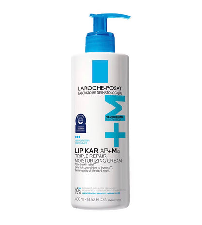 La Roche-Posay Lipikar AP+ Triple Repair Moisturizing Cream | Face & Body Lotion For Dry Skin | Shea Butter & Niacinamide Moisturizer | Gentle Face & Body Cream For Dry, Rough & Sensitive Skin (American) | 400ml (13.52 fl.oz)