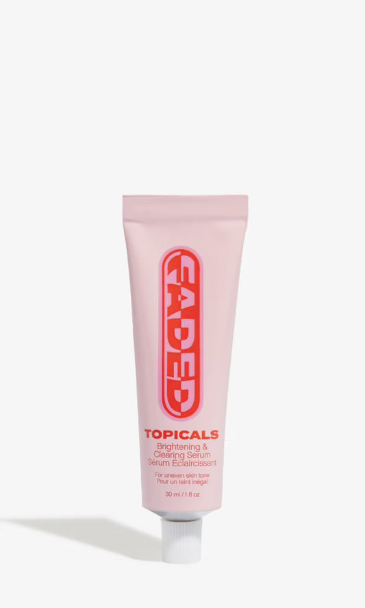 Topicals Faded Brightening Serum For Dark Spots + Discoloration | Clears Hyperpigmentation | 30ml (Medium size)