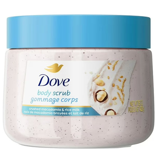 Dove Crushed Macadamia & Rice Milk Exfoliating Body Scrub 15oz/425g