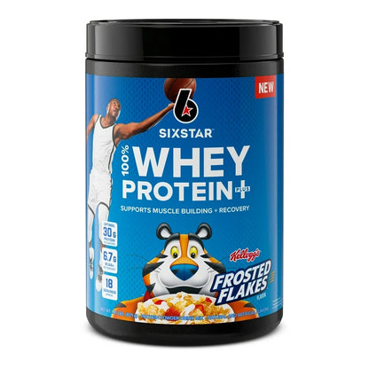 Six Star Elite Series 100% Whey Protein Plus | 30g Protein, 6.7g Kellogg's Frosted Flakes ~ 1.8lbs/821g; Exp May/2026