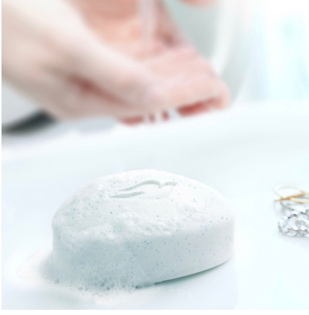 Dove Gentle Exfoliating Beauty Bar | Buffs Away Dead Skin & Boosts Moisture | Exfoliating & Moisturizing | 3.75oz/106g