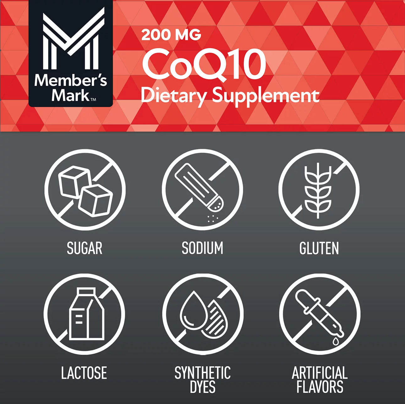 Member's Mark Coenzyme CoQ 10 200mg | 180 Servings - 6 Months Supply | Supports Heart Health | 180 Softgels; Exp 10/2027