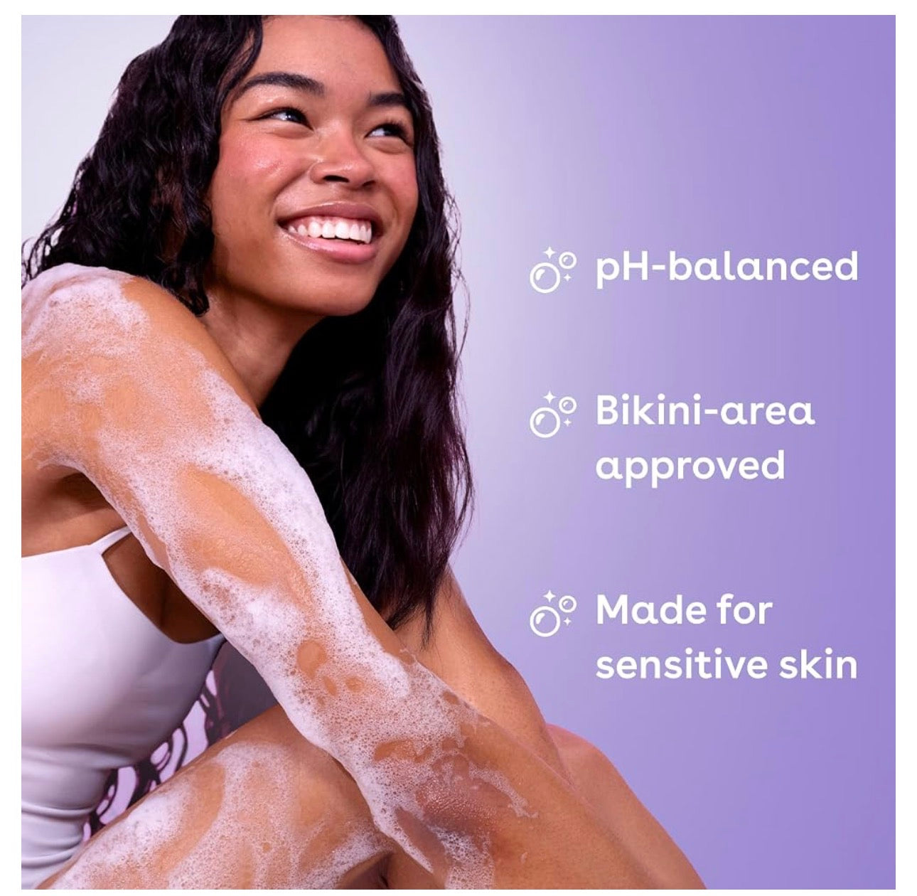 eos Vanilla Cashmere Body Wash | Moisturizing Creamy Gel Formula with Shea Butter, Glycerin, Vitamin E | pH Balanced for Sensitive Skin | 473ml