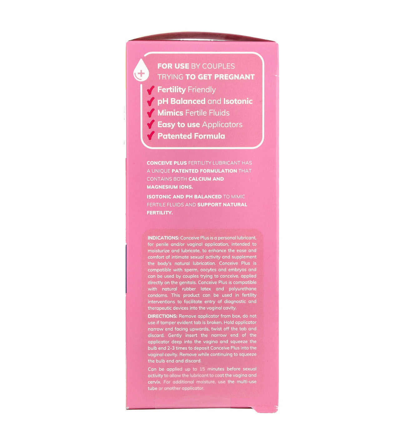 CONCEIVE PLUS  Fertility Lubricant | Supports Sperm Viability | Fertility Friendly | For Use By Couples Trying To Get Pregnant | Mimics Fertile Fluids | 𝐏𝐫𝐞-𝐅𝐢𝐥𝐥𝐞𝐝 𝐀𝐩𝐩𝐥𝐢𝐜𝐚𝐭𝐨𝐫𝐬 - 𝟖 𝐩𝐚𝐜𝐤 𝐱 𝟒𝐠; Exp 01/2028
