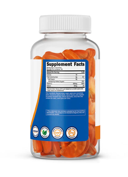 Nutricost Vitamin C Gummies | Immune Support | Glowing Skin | Orange Flavored ~ 240 Gummies; Exp 11/2028