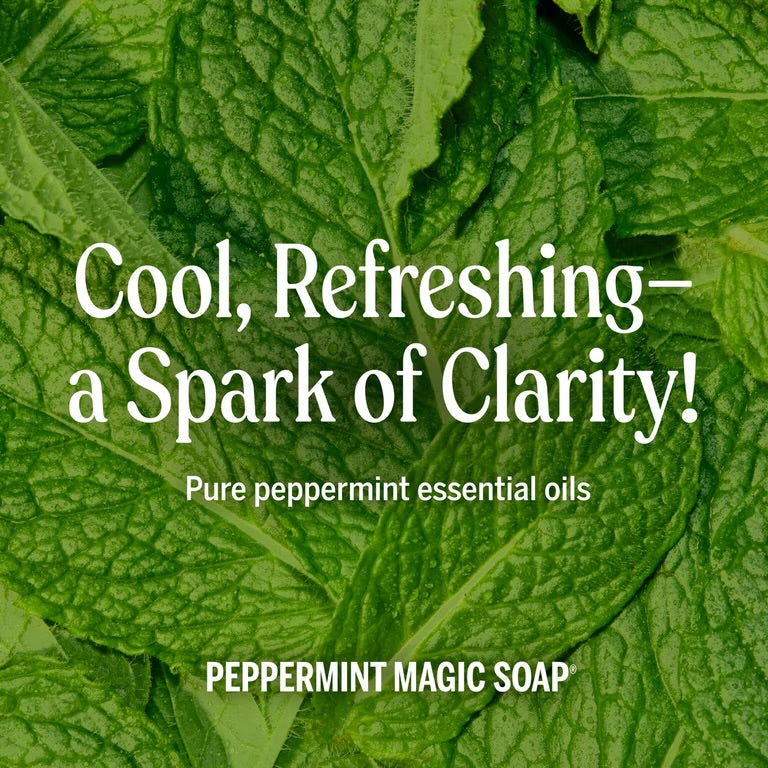 Dr. Bronner's Magic Soap, Peppermint, Pure-Castile Body Wash Liquid Soap | 16oz/473ml