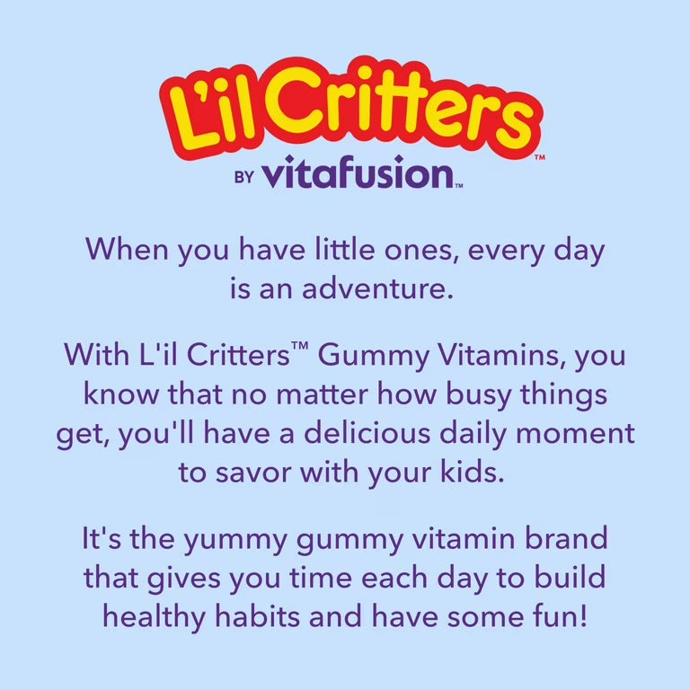 Lil Critters Frozen Daily Children Multivitamin | With 11 Essential Nutrients | For Kids Aged 2 Years & Above | 60 Gummies; Exp 06/2027