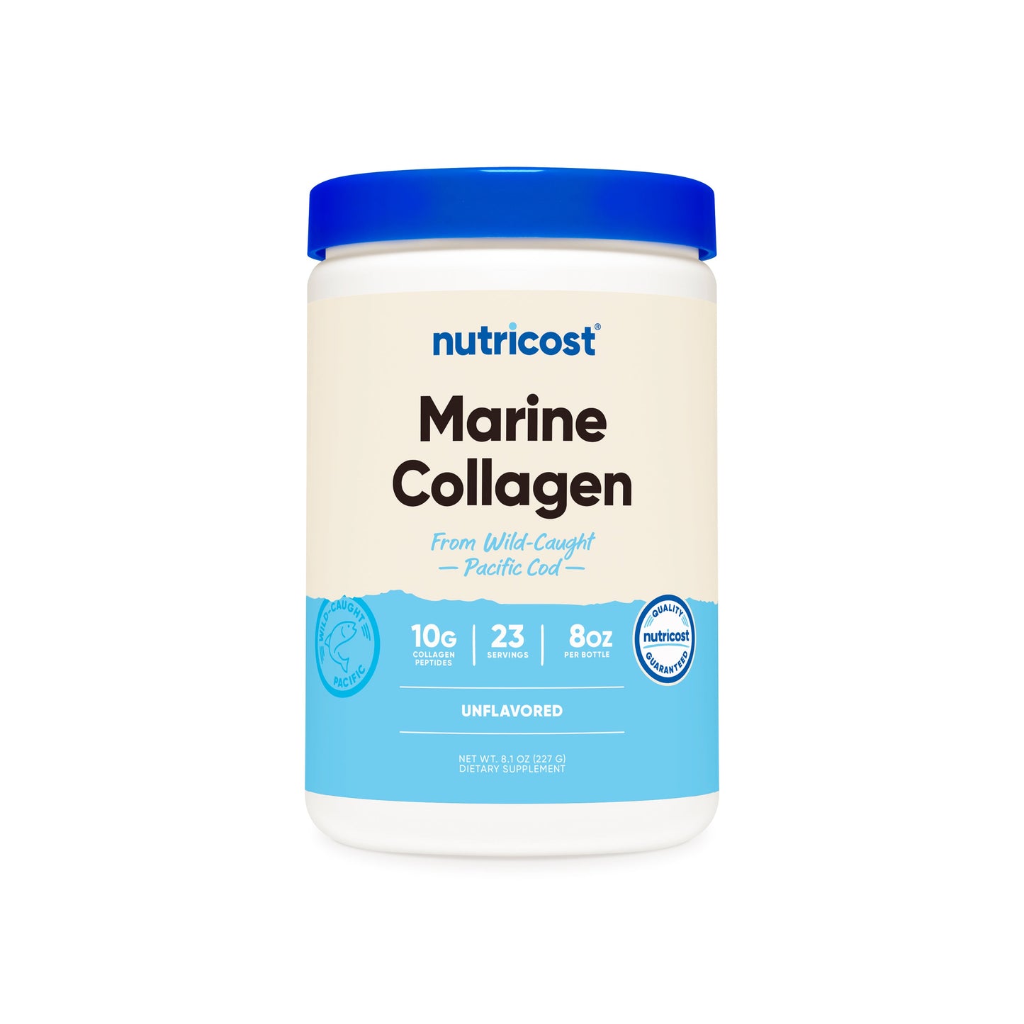 Nutricost Wild-Caught Marine Collagen Powder | For Healthy Skin, Hair & Nail | Joint Support | Unflavored ~ 8.1oz/227g ; Exp❗️UNCLEAR 04/2028 👉🏽See last picture