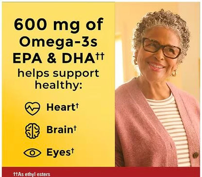 Nature Made Omega-3 Algae & Fish Oil 1200mg, 60 Softgels; Exp 03/2027