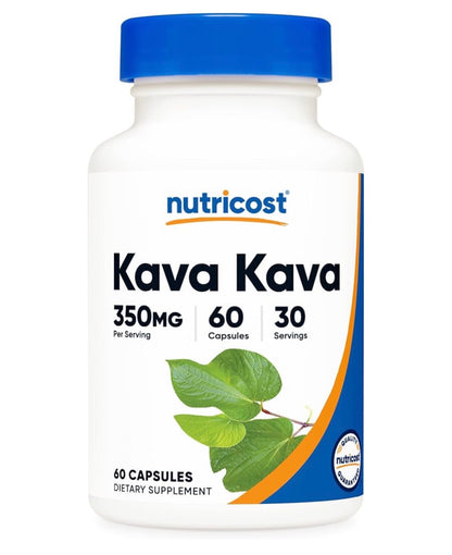 Nutricost Kava Kava 350mg | Mood & Stress Support | Helps Ease Tension from Stress | 60 Capsules; Exp 02/2028