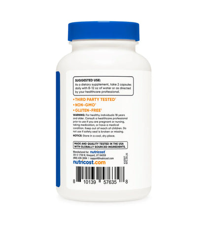 Nutricost Nicotinamide Riboside 500mg + Resveratrol 150mg | with Quercetin 250mg | Supports Cognition,  Heart Health, Metabolism and Healthy Weight | 120 Capsules; Exp 05/2028