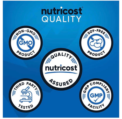 Nutricost Mass Gainer Powder with Creatine (2500mg) and L-Glutamine (2500) | 50 Grams of Protein & 1300 Calories Per Serving | Cookies N Cream Flavor ~6.9 lbs/3.124kg; Exp 05/2029