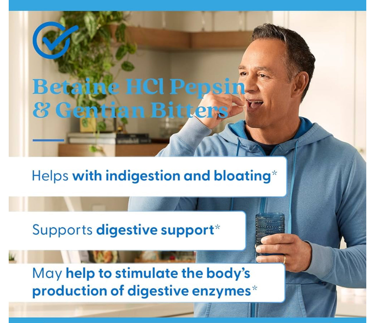 Doctor's Best Betaine HCl (hydrochloride) 650mg | with Pepsin & Gentian Bitters | Digestive Enzymes for Protein Breakdown & Absorption | 120 Capsules; Exp 06/2026 *New Look