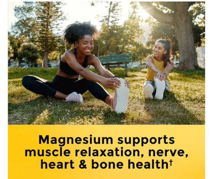 Nature Made Extra Strength Magnesium Oxide 400mg | 5-Month Supply | Supports Nerve, Heart, Bone health & Muscle Relaxation | 150 Softgels; Exp 03/2028