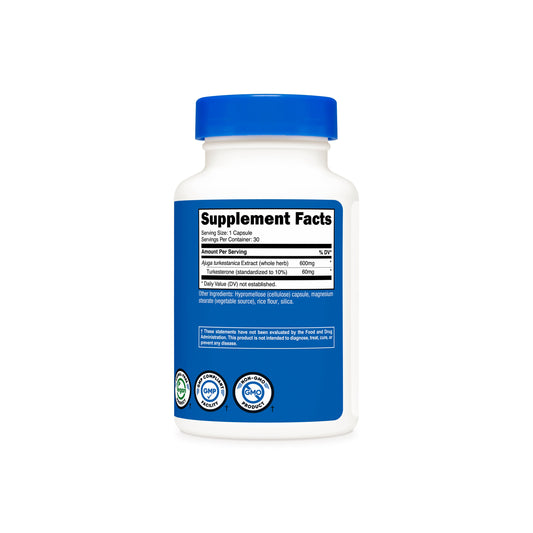 Nutricost Turkesterone 600mg | Promotes Anabolic Activity, Muscular Development & Recovery | 30 Capsules; Exp 09/2027