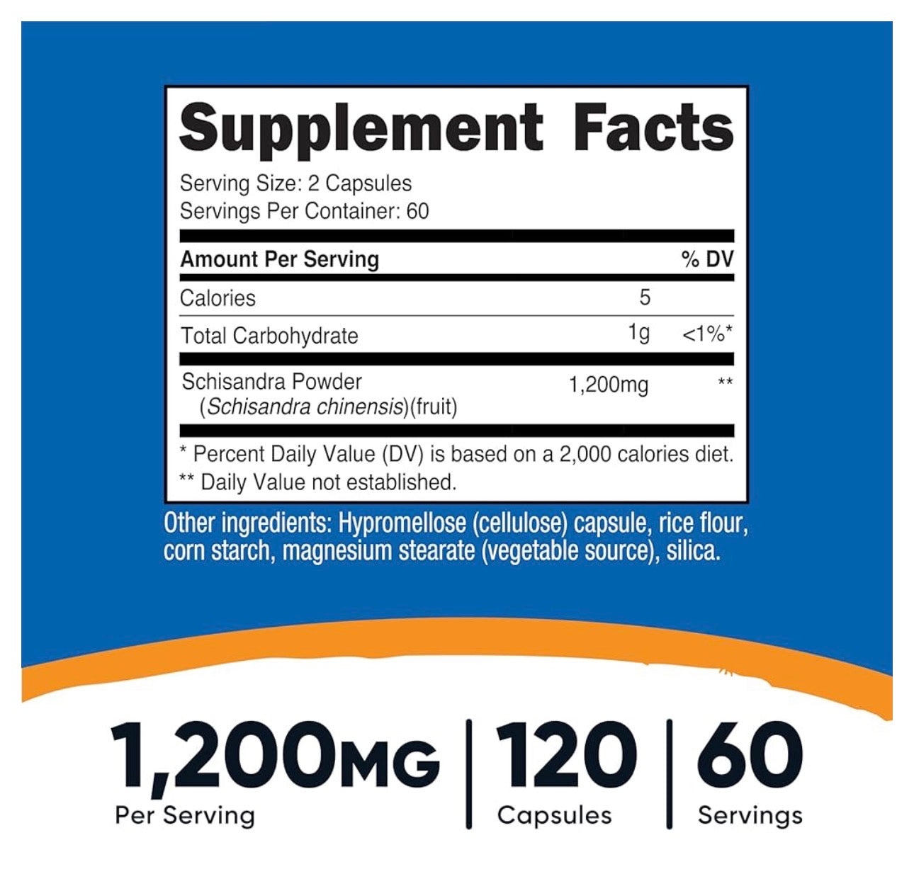 Nutricost Schisandra 1,200mg | Schizandra | Adaptogen | Fights Fatigue | Stress Support | 120 Capsules; Exp 12/2028