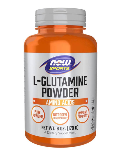 NOW Pure L-Glutamine Powder 5000g | Improves Gut Health | Nitrogen Transporter | 34 Servings | 6oz/170g; Exp 06/2031