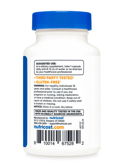 Nutricost TUDCA 250mg (Tauroursodeoxycholic Acid) | Digestive Support (Esp. for Fats), Promotes Healthy Liver & Kidney Function | Supports Brain, Cellular & Eye Health | Liver & Kidney Cleanse & Detox | 𝟑𝟎 𝑪𝒂𝒑𝒔𝒖𝒍𝒆𝒔; Exp 12/2028