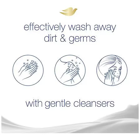 Dove Gentle Exfoliating Beauty Bar | Buffs Away Dead Skin & Boosts Moisture | Exfoliating & Moisturizing | 3.75oz/106g