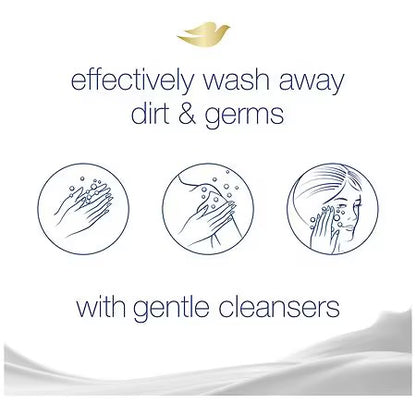 Dove Gentle Exfoliating Beauty Bar | Buffs Away Dead Skin & Boosts Moisture | Exfoliating & Moisturizing | 3.75oz/106g