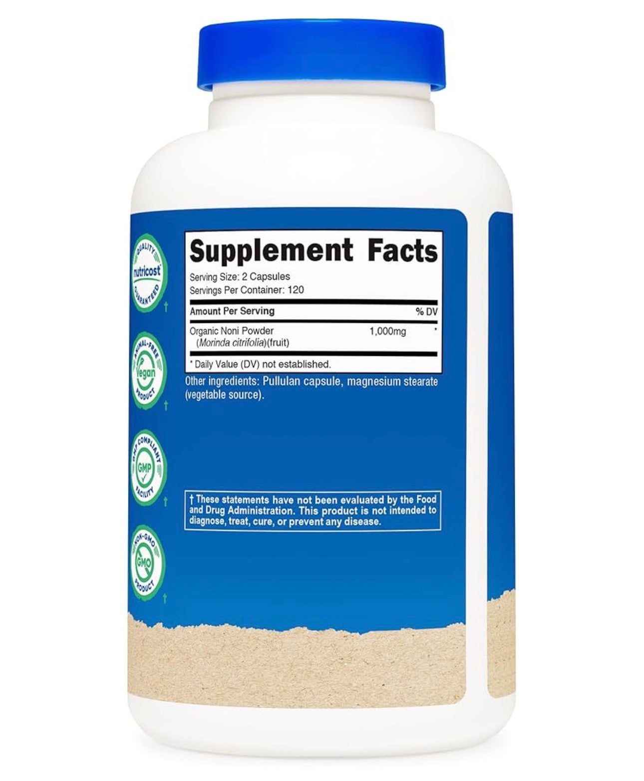 Nutricost Noni 500mg | Supports Your Immune System & Overall Well-Being | 240 Capsules; Exp 08/2027