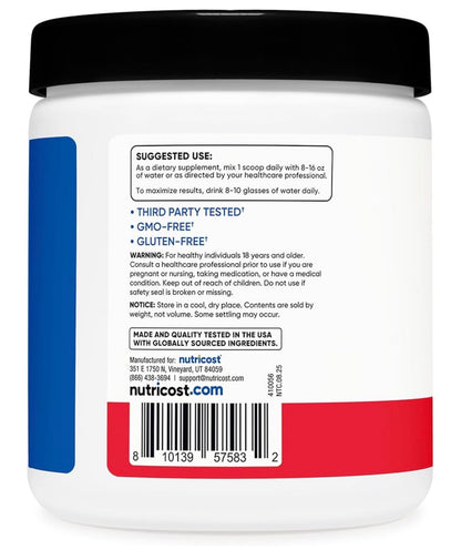 Nutricost Micronized Creatine Monohydrate + Hydration | 7 Vitamins & Minerals (Electrolytes) | 5000mg of Creatine Per Serving; 30 Servings | For Endurance, Muscle Mass Building & Energy Production | Fruit Punch Flavored~282g/10.1oz; Exp 09/2028