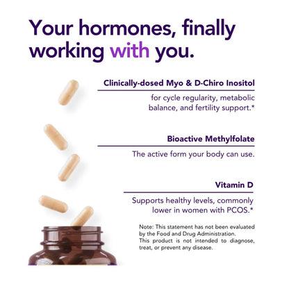 Intimate Rose Myo-Inositol & D-Chiro Inositol with Methylfolate & Vitamin D | Supports Hormonal Balance, Regular Cycles & Ovarian Health | 30-Day Supply | 40:1 Ratio | 120 Capsules; Exp 11/2027