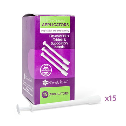 Vaginal Suppository Applicator - Fits Most Boric Acid Suppositories & Vaginal Suppository | ❌Does not contain Boric Acid 👉🏽Contains 15 Applicators ONLY