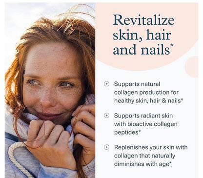 Youtheory Collagen with Vitamin C | Contains no Biotin | Supports Healthy Skin, Hair & Nails | 120 tablets; Exp 04/2028