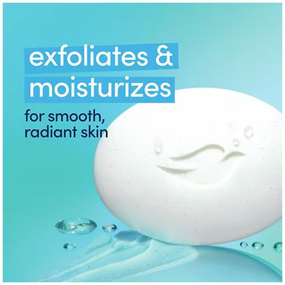 Dove Gentle Exfoliating Beauty Bar | Buffs Away Dead Skin & Boosts Moisture | Exfoliating & Moisturizing | 3.75oz/106g