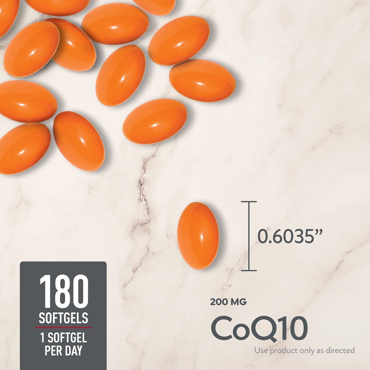 Member's Mark Coenzyme CoQ 10 200mg | 180 Servings - 6 Months Supply | Supports Heart Health | 180 Softgels; Exp 10/2027