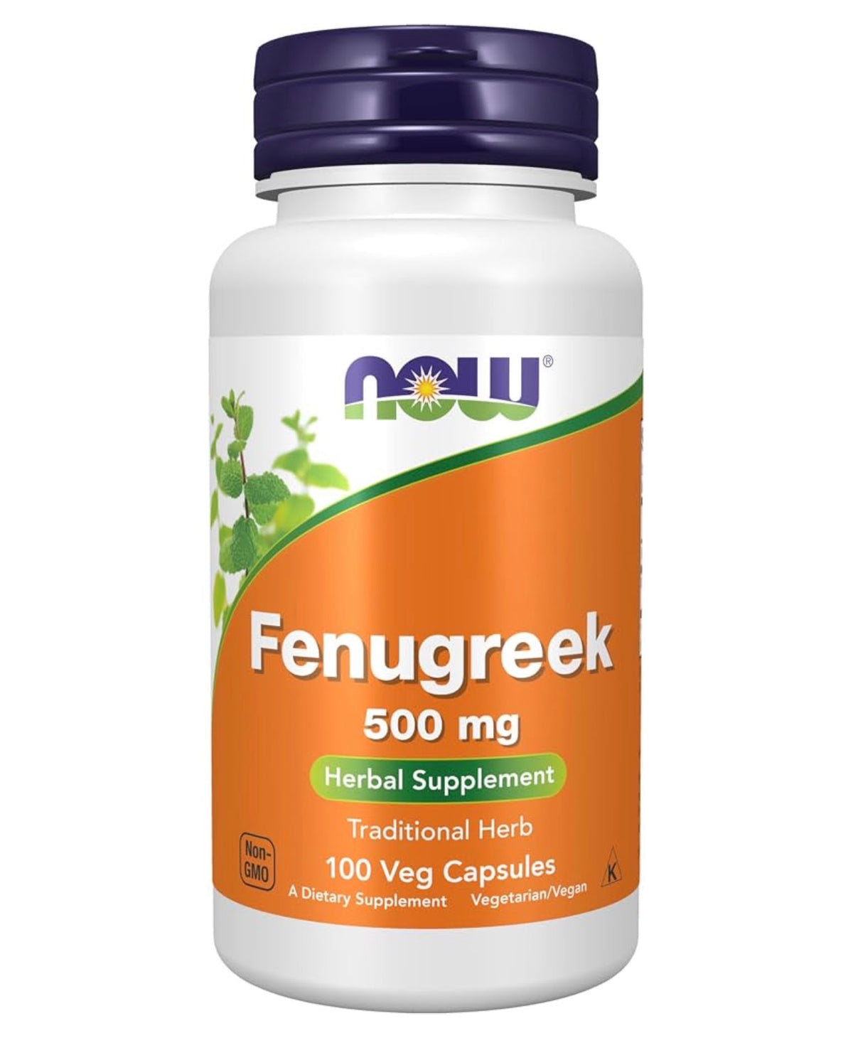 NOW Fenugreek 500mg | Trigonella foenum-graecum | Traditional Lactation/Breastfeeding Support | 100 Capsules; Exp 03/2030