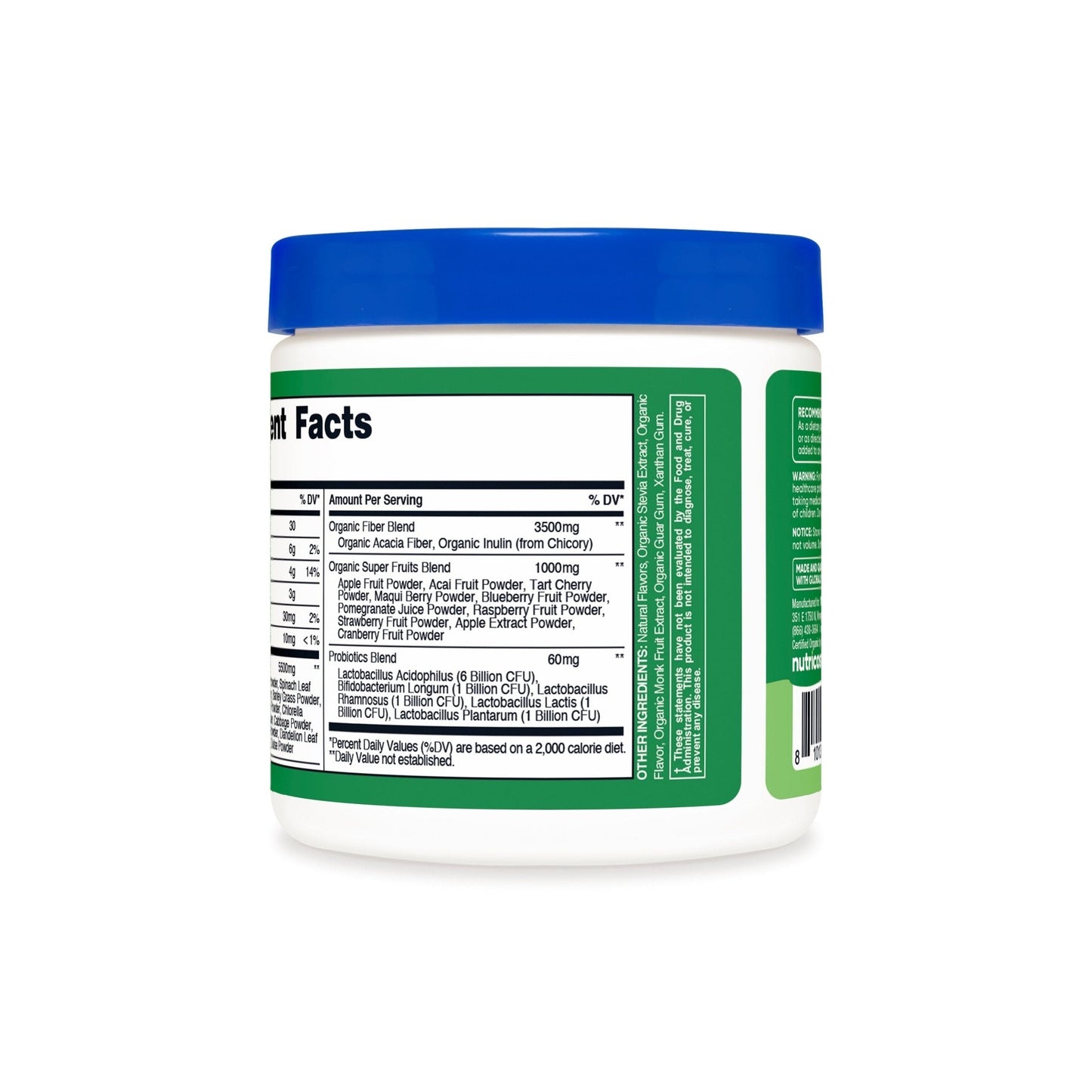 Nutricost Organic Super Greens Powder | 10 Servings | Superfood Drink Mix | Unflavored ~ 3.7oz/103g; Exp 04/2027