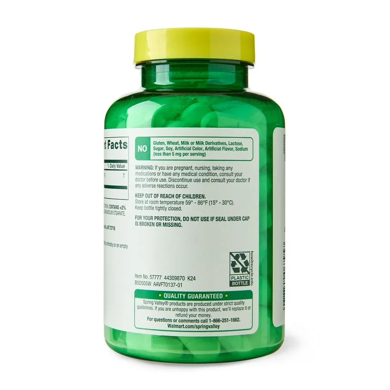 Spring Valley L-Lysine 1000mg | Supports Immune System and Lip Health | Antiviral | 100 Tablets; Exp 07/2028 *New Look