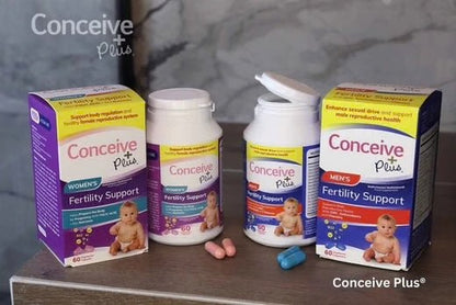 CONCEIVE PLUS Women's Fertility Support | Conception Prenatal Supplements for Her | Aids Hormonal Balance & Regular Cycles | With 23 Fertility Boosting Ingredients | 60 Capsules; Exp 02/2028