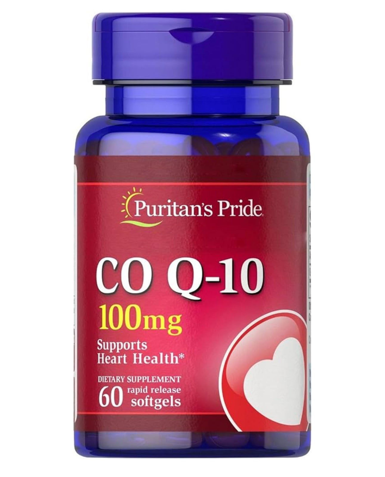 Puritan's Pride Q-SORB Co Q-10 200 mg | Promotes Heart Health, Healthy Blood Pressure, Gum Health & Healthy Aging | 30 Softgels; Exp 04/2028