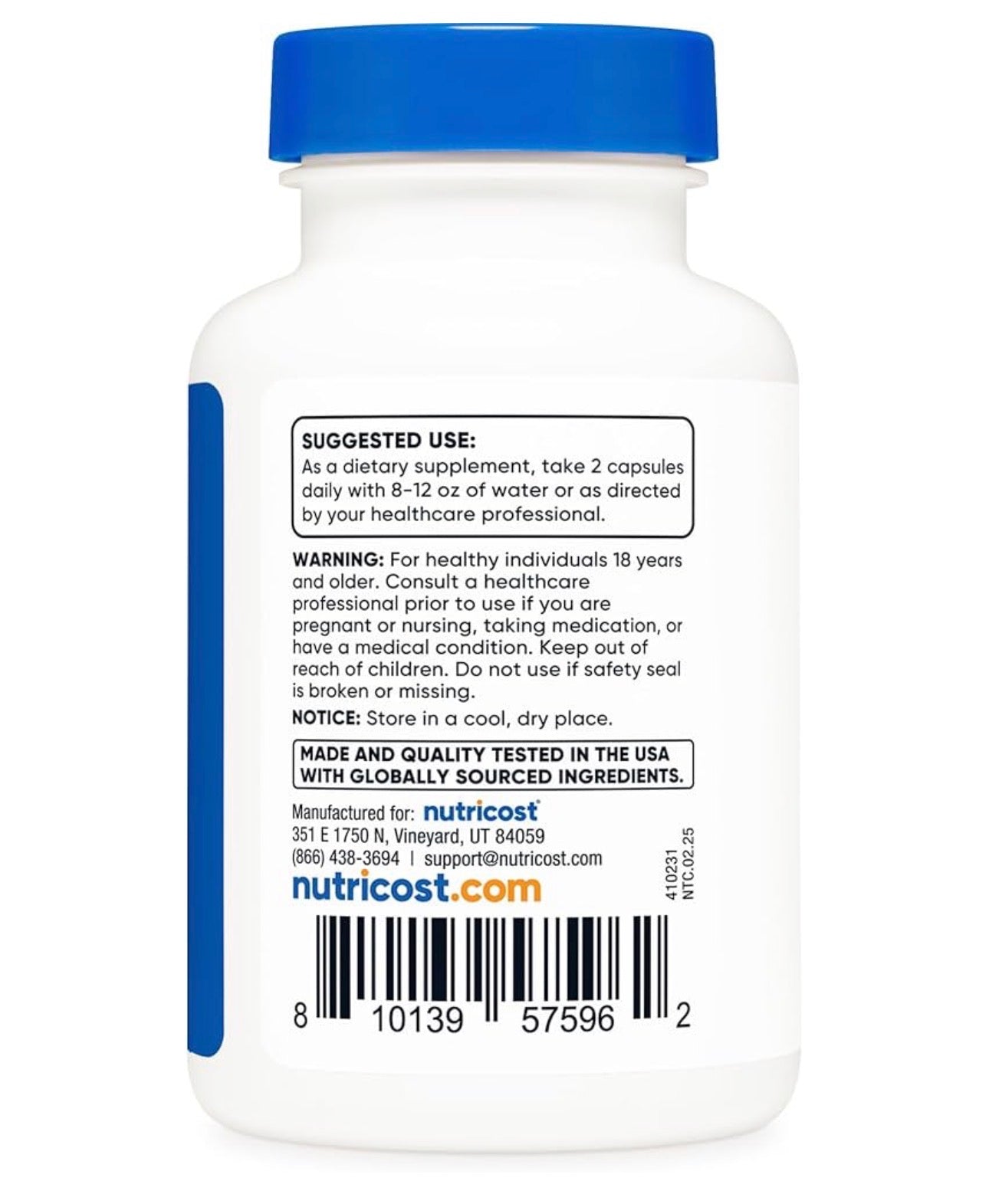 Nutricost Lemon Balm Extract 3,000mg | Melissa Leaf | Promotes Sleep & Enhances Relaxation | 120 Capsules; Exp 09/2028
