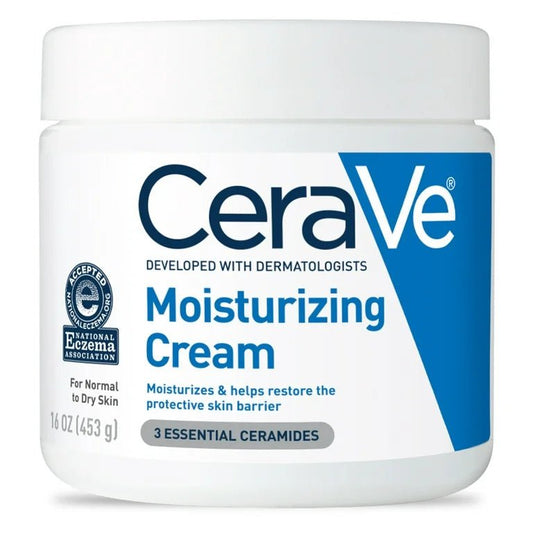 CeraVe Moisturizing Cream, Face Moisturizer & Body Lotion for Normal to Very Dry Skin 16oz/453g - Ome's Beauty Mart