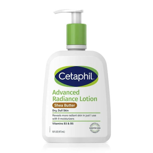 Cetaphil Advanced Radiance Shea Butter Lotion for Dry Skin, Unscented, 16oz/473ml - Ome's Beauty Mart