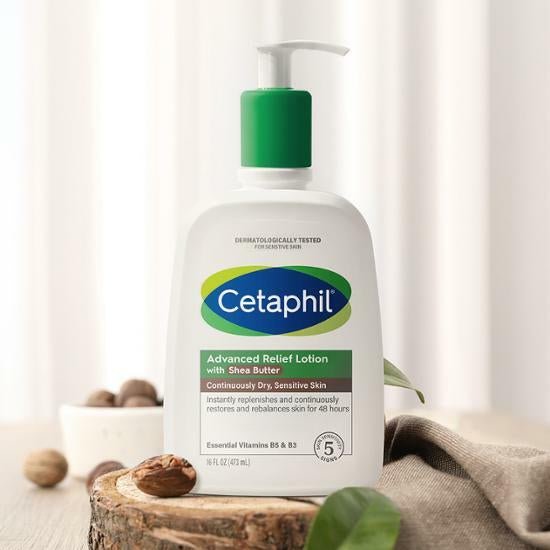 Cetaphil Advanced Relief Lotion with Shea Butter, 16oz/473ml - Ome's Beauty Mart