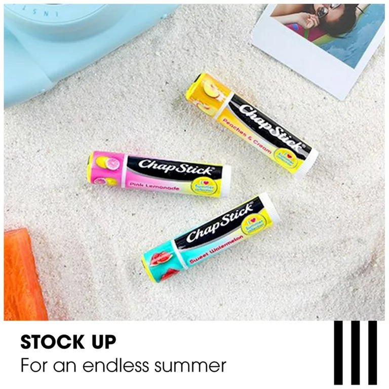 ChapStick I Love Summer Collection Lip Balm | Variety Pack | 0.15 Oz, 3 Pack - Ome's Beauty Mart