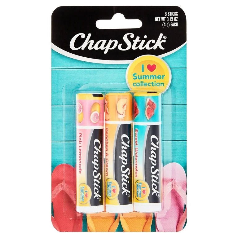 ChapStick I Love Summer Collection Lip Balm | Variety Pack | 0.15 Oz, 3 Pack - Ome's Beauty Mart