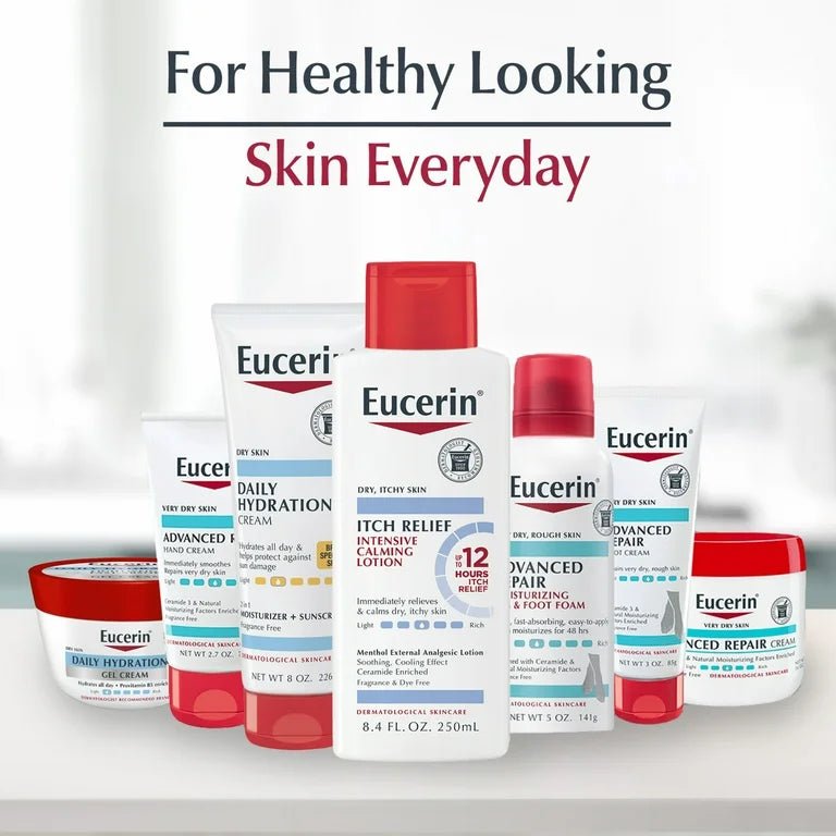 Eucerin Skin Calming Body Lotion | For Dry, Itchy Skin | 16.9Fl.oz/500ml - Ome's Beauty Mart